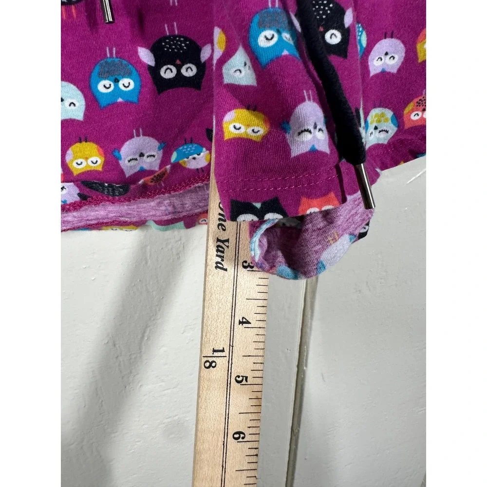 Secret Treasures Pajama Shorts Womens S Purple Lolita Owl Print Cotton TZ3954TBJ